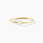 Bague Rudianus Or Jaune Diamant Synth&eacute;tique - Bagues avec pierre Femme | Histoire d&rsquo;Or