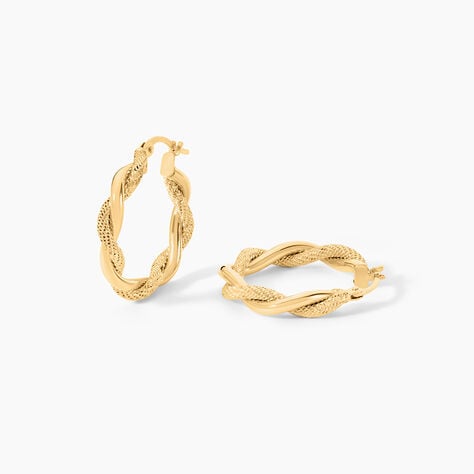 Créoles Deniece Or Jaune - Boucles d'oreilles créoles Femme | Histoire d’Or