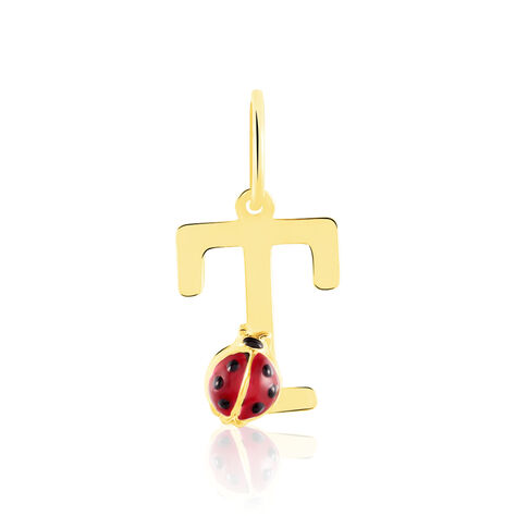 Pendentif Helidie Coccinelle Lettre Or Jaune - Pendentifs Enfant | Histoire d’Or