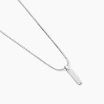 Collier Messenger Argent Blanc - Colliers fantaisie Homme | Histoire d&rsquo;Or