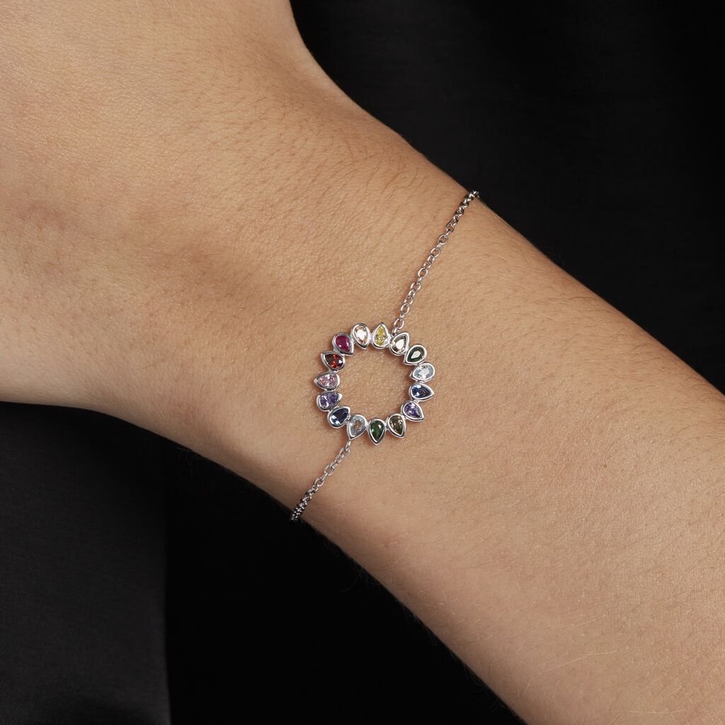 Bracelet Argent Blanc Ethem Oxydes De Zirconium Spinelles - Bracelets Femme | Histoire d’Or