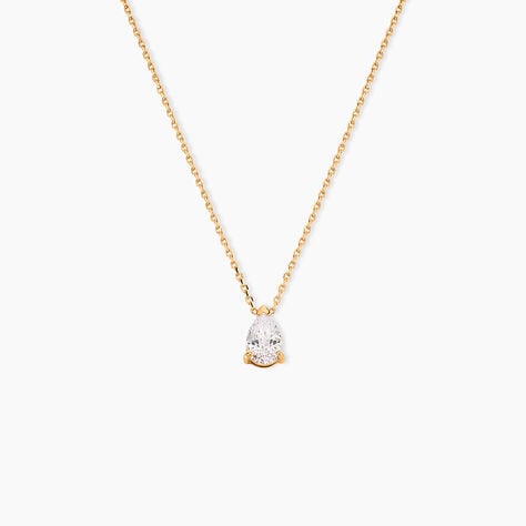 Collier Naellya Plaqu&eacute; Or Jaune Oxyde De Zirconium - Colliers fantaisie Femme | Histoire d&rsquo;Or