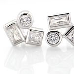 Boucles D'oreilles Puces Argent Duredle Oxydes De Zirconium - Boucles d'oreilles fantaisie Femme | Histoire d&rsquo;Or