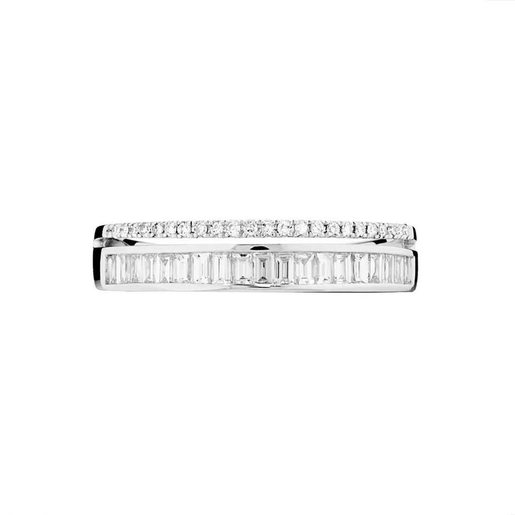 Bague Collection 1986 Or Blanc Diamant - Bagues avec pierre Femme | Histoire d’Or