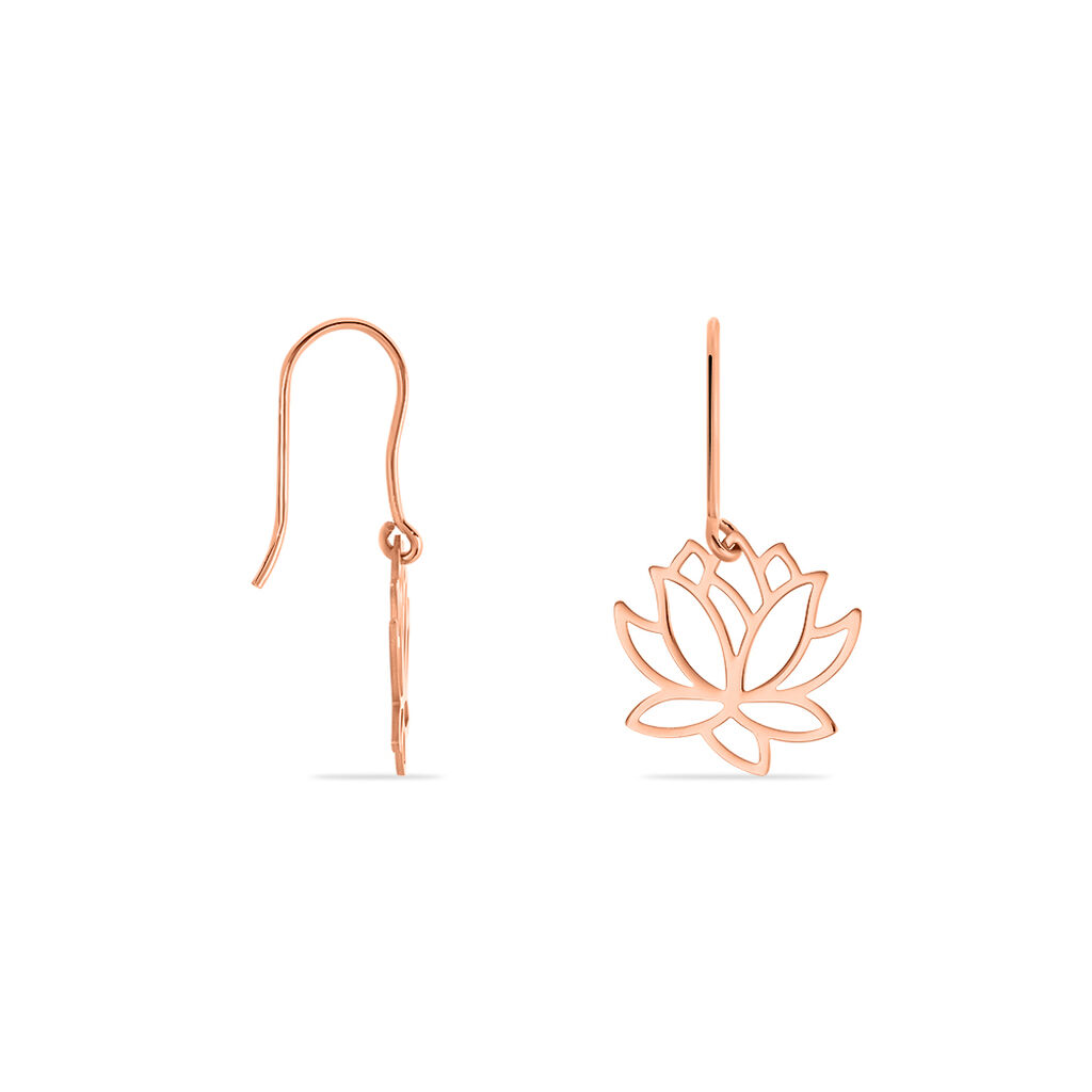 Boucles D'oreilles Pendantes Rosita Argent Rose - Boucles d'oreilles fantaisie Femme | Histoire d’Or