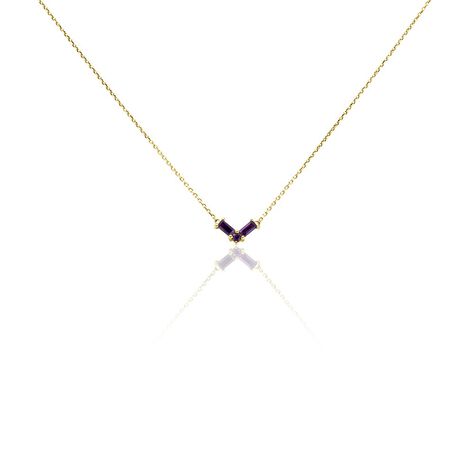 Collier Lavender Or Jaune Am&eacute;thyste - Colliers Femme | Histoire d&rsquo;Or