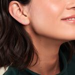 Boucle D'oreille Puce Unitaire Jodoca Or Jaune Oxyde De Zirconium - Clous d'oreilles Femme | Histoire d&rsquo;Or