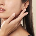 Boucles D'oreilles Puces Anne-maudae Double Coeurs Or Bicolore - Clous d'oreilles Femme | Histoire d&rsquo;Or