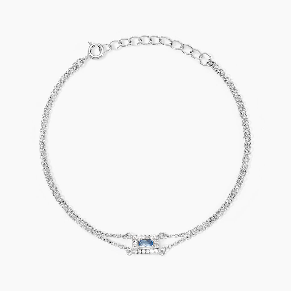 Bracelet Laurine Argent Blanc Oxyde De Zirconium - Bracelets Femme | Histoire d&rsquo;Or