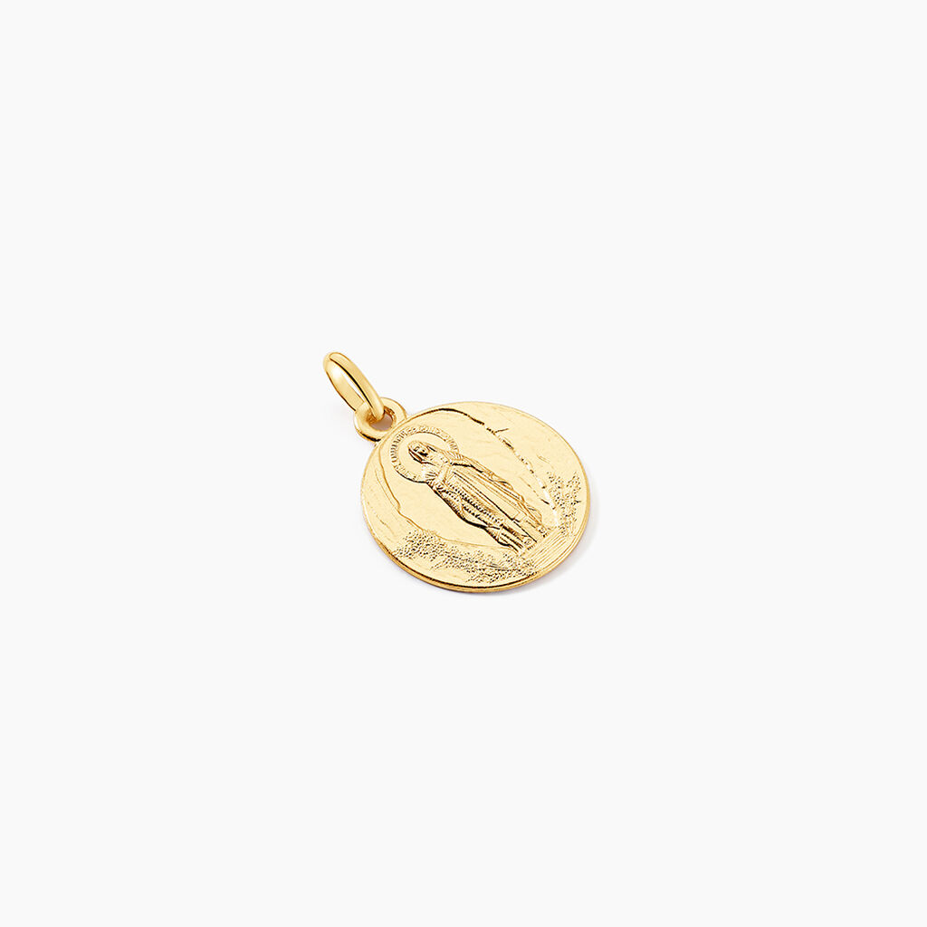 Medaille Or Jaune Vierge - Pendentifs Bapt&ecirc;me Famille | Histoire d&rsquo;Or