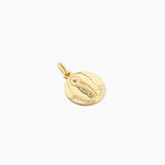 Medaille Or Jaune Vierge - Pendentifs Bapt&ecirc;me Famille | Histoire d&rsquo;Or