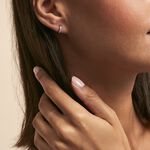 Cr&eacute;oles Rio Argent Blanc Oxyde De Zirconium - Boucles d'oreilles cr&eacute;oles Femme | Histoire d&rsquo;Or