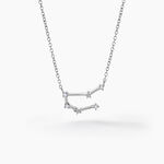Collier Vega Argent Blanc Oxyde De Zirconium - Colliers Zodiaque Femme | Histoire d&rsquo;Or