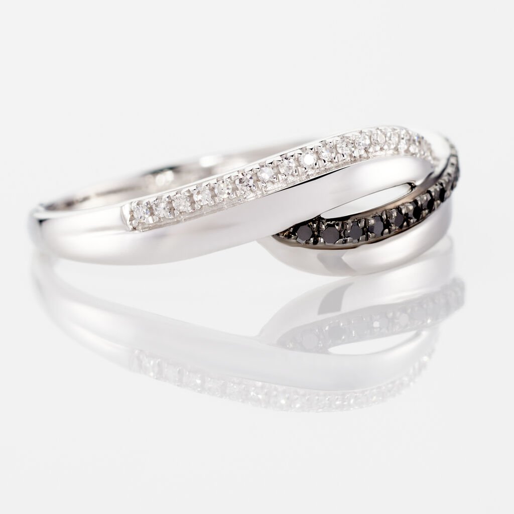 Bague Melinda Or Blanc Diamant - Bagues avec pierre Femme | Histoire d’Or