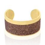 Bracelet Manchette Ouvert Acier Rose Carron - Bracelets manchettes Femme | Histoire d&rsquo;Or