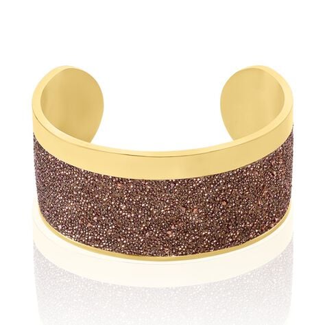Bracelet Manchette Ouvert Acier Rose Carron - Bracelets manchettes Femme | Histoire d&rsquo;Or