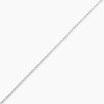 Cha&icirc;ne Ilan Maille For&ccedil;at Ronde Or Blanc - Chaines Famille | Histoire d&rsquo;Or