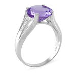 Bague Cecile Or Blanc Topaze Et Diamant - Bagues solitaires Femme | Histoire d&rsquo;Or