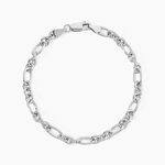Bracelet Maille Camiorica Argent Blanc - Bracelets cha&icirc;ne Femme | Histoire d&rsquo;Or