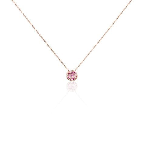 Collier Nelig Argent Rose Oxyde De Zirconium - Colliers fantaisie Femme | Histoire d&rsquo;Or