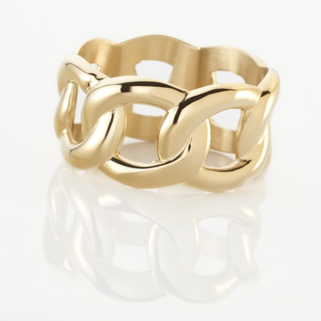 Bague Aissata Acier Dore - Bagues fantaisie Femme | Histoire d’Or