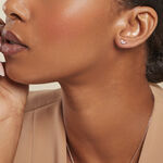 Boucles D'oreilles Puces Myhalf Argent Rose Oxyde - Boucles d'oreilles fantaisie Femme | Histoire d&rsquo;Or