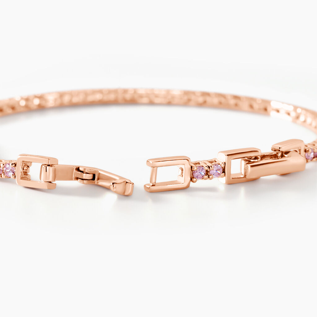 Bracelet Rio Tennis Argent Rose Oxyde De Zirconium - Bracelets Femme | Histoire d’Or