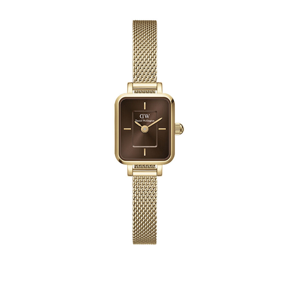 Montre Daniel Wellington Quadro Mini Marron - Montres Femme | Histoire d’Or