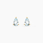 Boucles D'oreilles Puces Goutte Or Jaune Topaze - Clous d'oreilles Femme | Histoire d&rsquo;Or