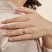 Bague Solena Or Blanc Diamant - Bagues avec pierre Femme | Histoire d’Or