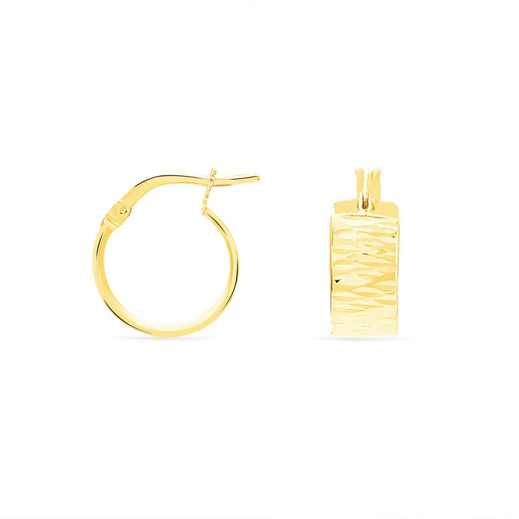 Créoles Asma Or Jaune - Boucles d'oreilles créoles Femme | Histoire d’Or