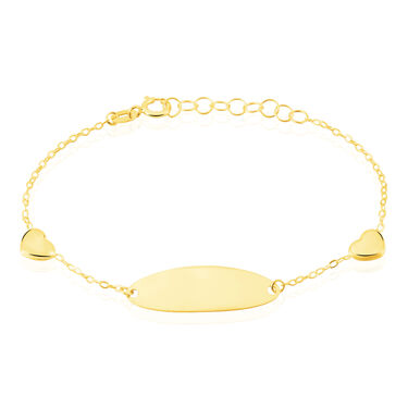 Bracelet Identité Gaspardine Maille Forçat Or Jaune