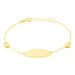 Bracelet Identité Gaspardine Maille Forçat Or Jaune - Bracelets Communion Enfant | Histoire d’Or