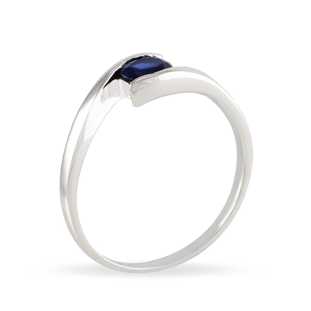 Bague Camilia Or Blanc Tanzanite - Bagues solitaires Femme | Histoire d’Or