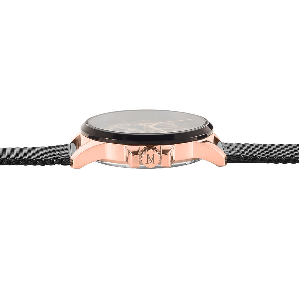 Montre Montignac Round Automatique Noir - Montres Homme | Histoire d’Or