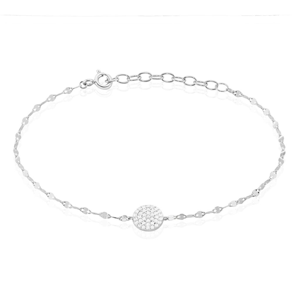 Bracelet Argent Blanc Turin Oxydes De Zirconium