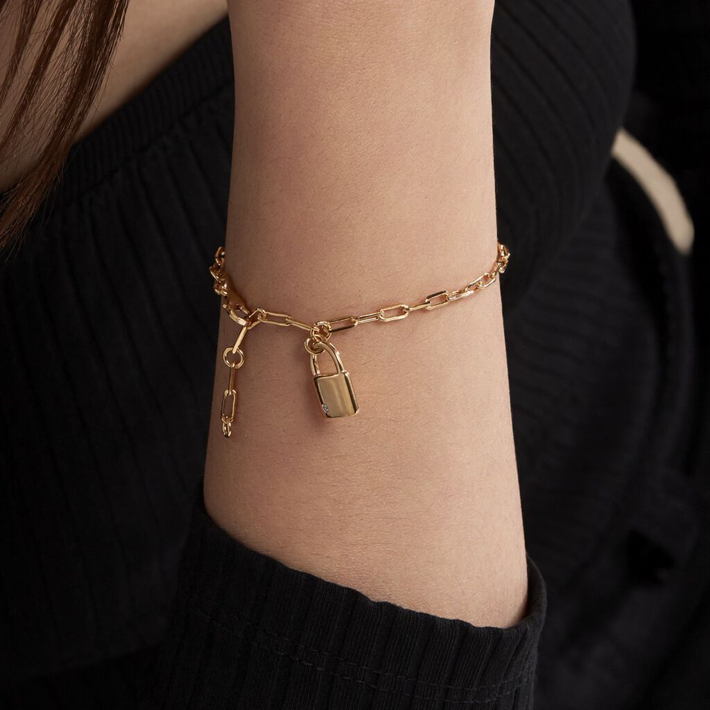 Bracelet Plaqué Or Guirec Oxyde De Zirconium - Bracelets Femme | Histoire d’Or