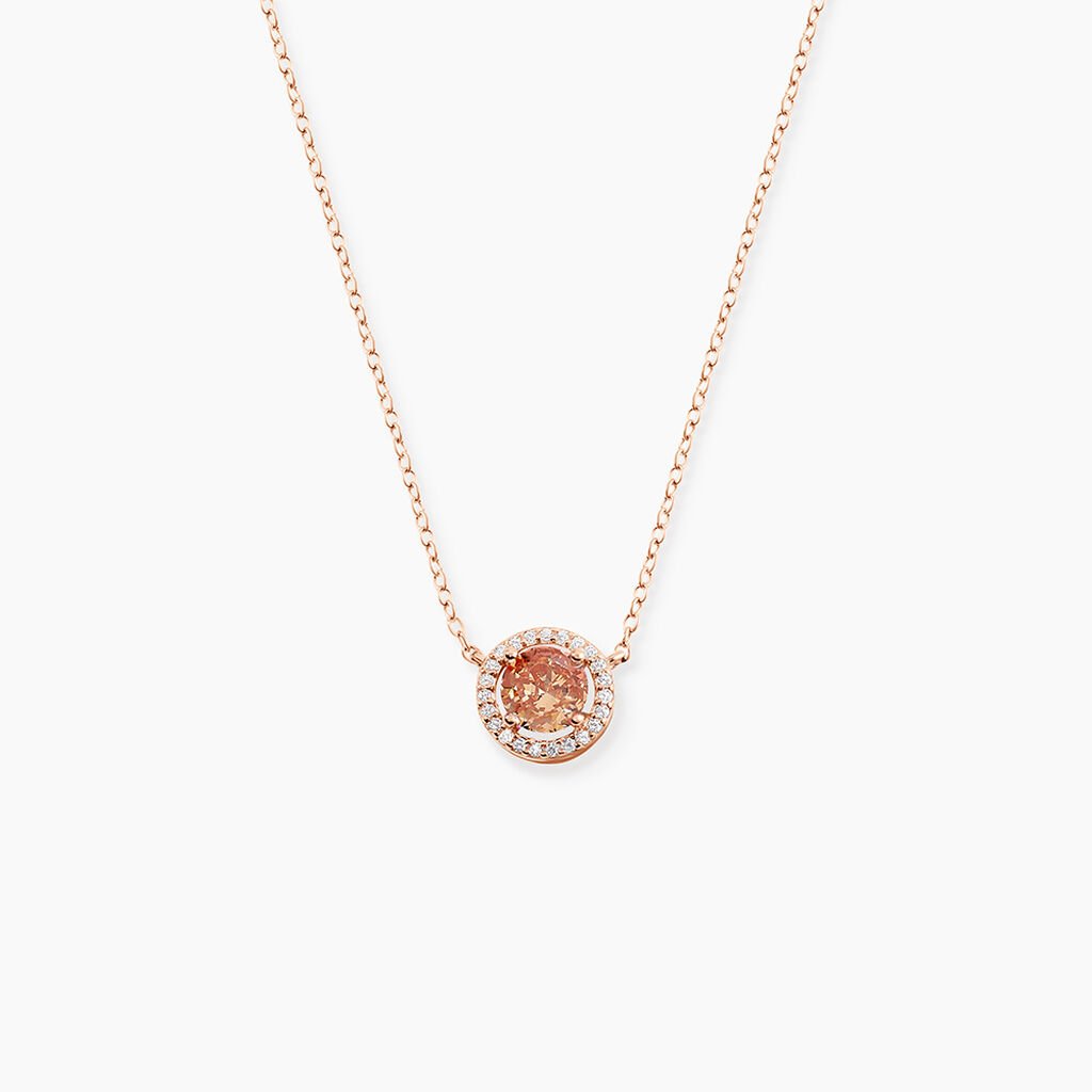 Collier Rio Copacabana Argent Rose Oxyde De Zirconium - Colliers fantaisie Femme | Histoire d’Or