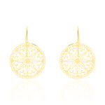 MARGHERITA Damen Ohrringe Lang Gold 375 (9 Karat) Blume - Boucles d'oreilles pendantes Femme | Histoire d&rsquo;Or