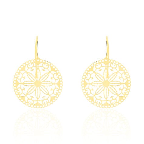 MARGHERITA Damen Ohrringe Lang Gold 375 (9 Karat) Blume - Boucles d'oreilles pendantes Femme | Histoire d&rsquo;Or