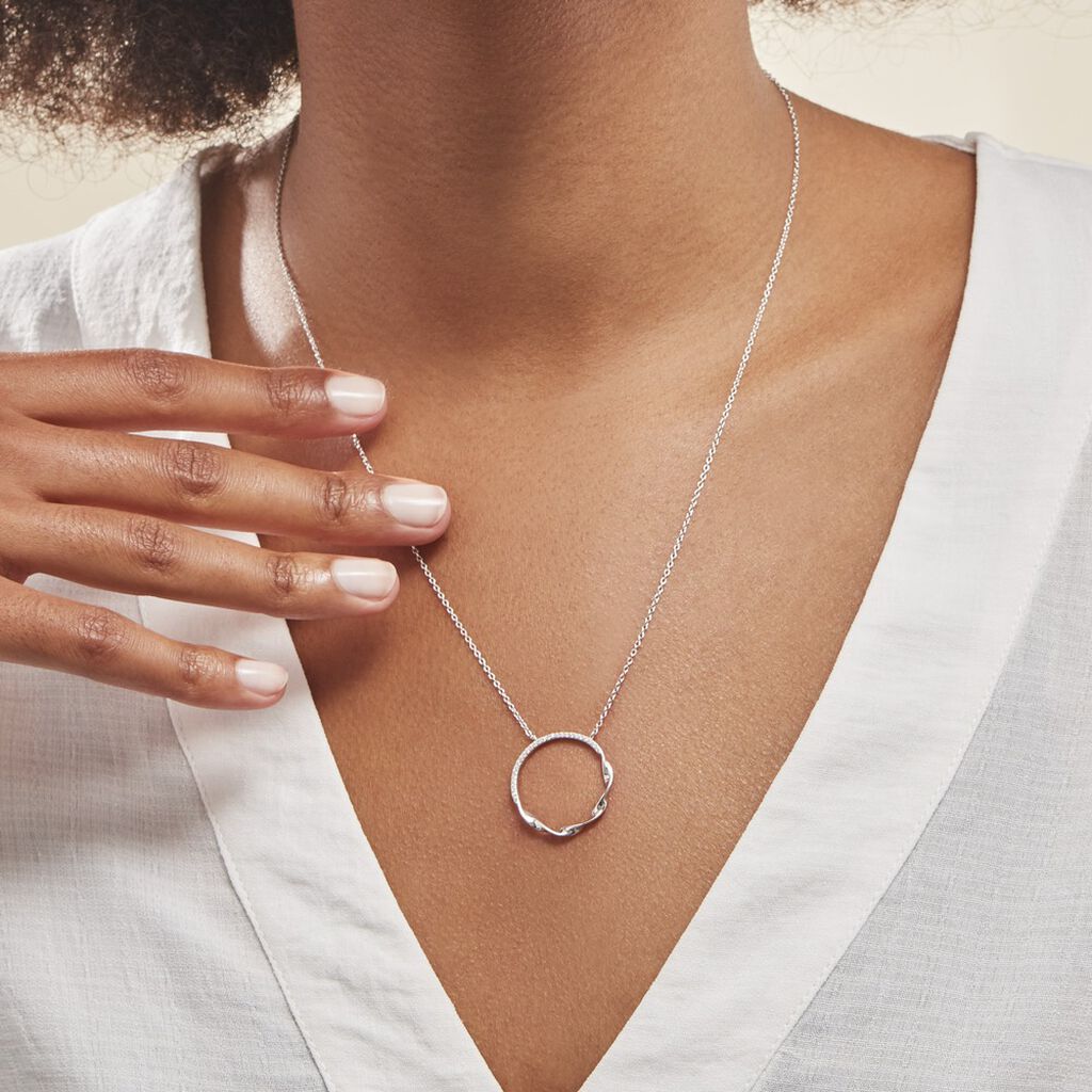 Collier Poldie Argent Oxyde De Zirconium - Colliers fantaisie Femme | Histoire d’Or