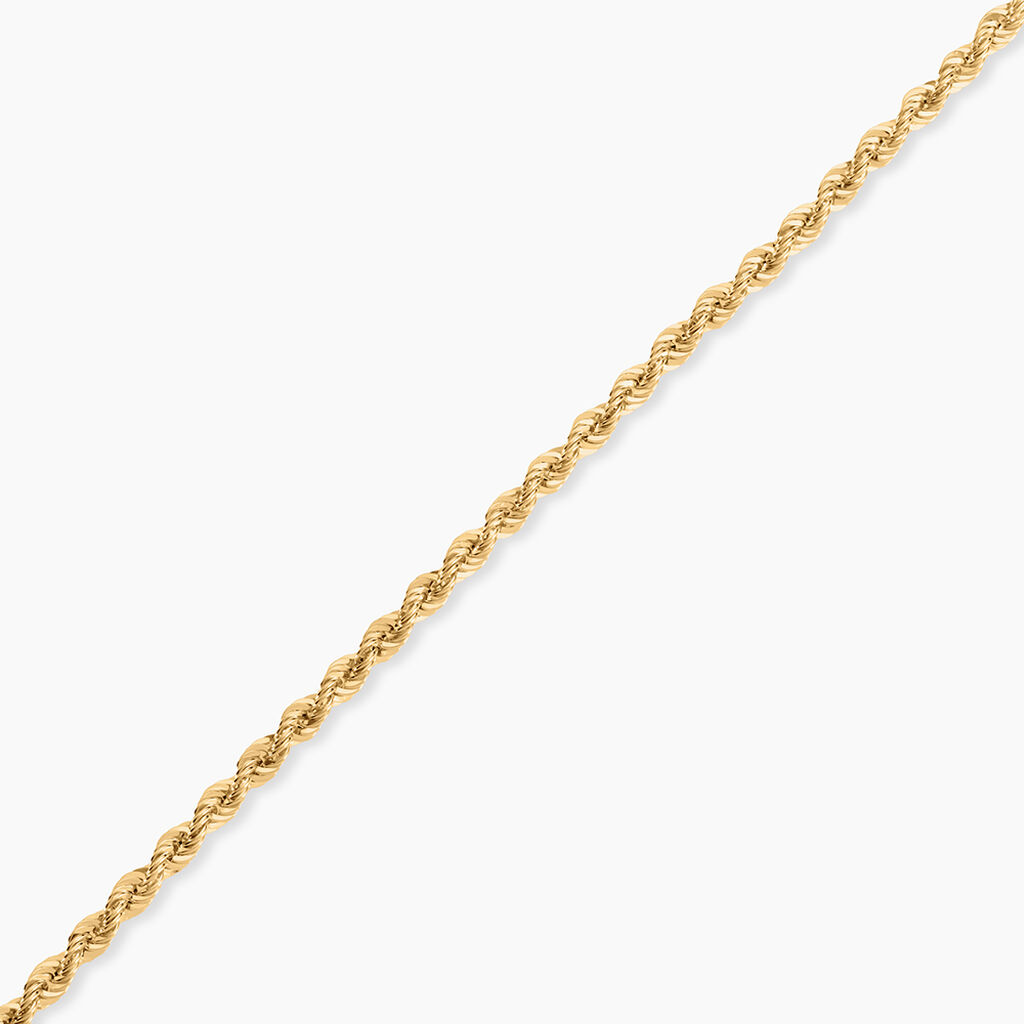 Bracelet Cordelia Maille Corde Or Jaune - Bracelets cha&icirc;ne Femme | Histoire d&rsquo;Or