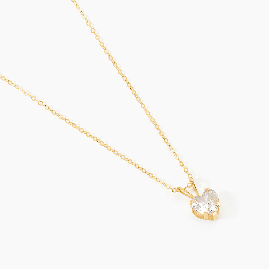 Collier Aodren Or Jaune Oxyde De Zirconium - Colliers Famille | Histoire d&rsquo;Or