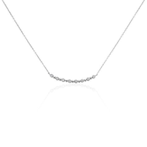 Collier Tammie Argent Blanc Oxyde De Zirconium - Colliers fantaisie Femme | Histoire d’Or
