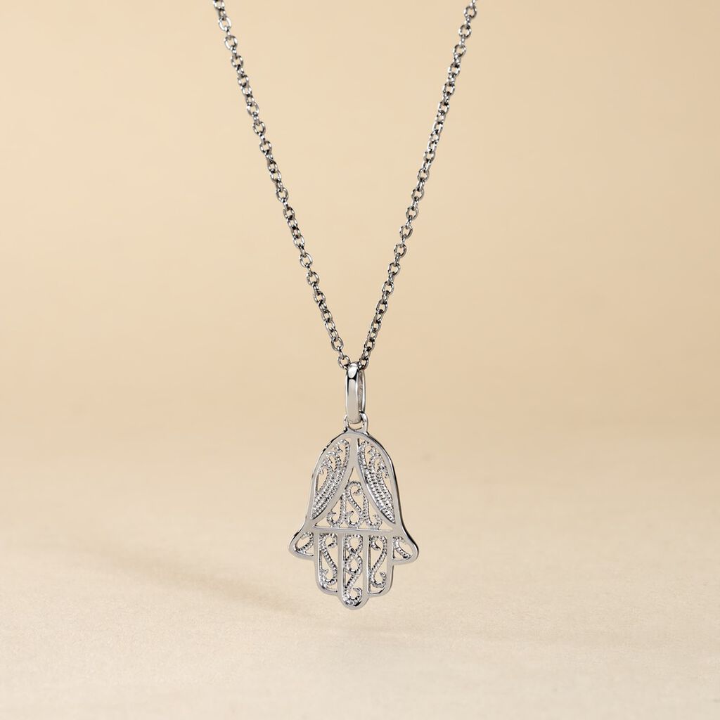 Pendentif Luce-marie Argent Blanc - Pendentifs Femme | Histoire d&rsquo;Or