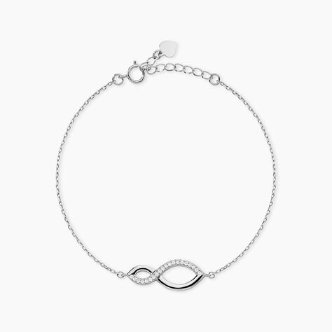 Bracelet Odile Argent Blanc Oxyde De Zirconium - F&ecirc;te des m&egrave;res Femme | Histoire d&rsquo;Or