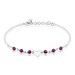 Bracelet Hazan Argent Blanc Pierre De Synthese - Bracelets Coeur Femme | Histoire d’Or