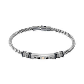 Bracelet Jourdan Chatel Acier Blanc - Bracelets Homme | Histoire d’Or
