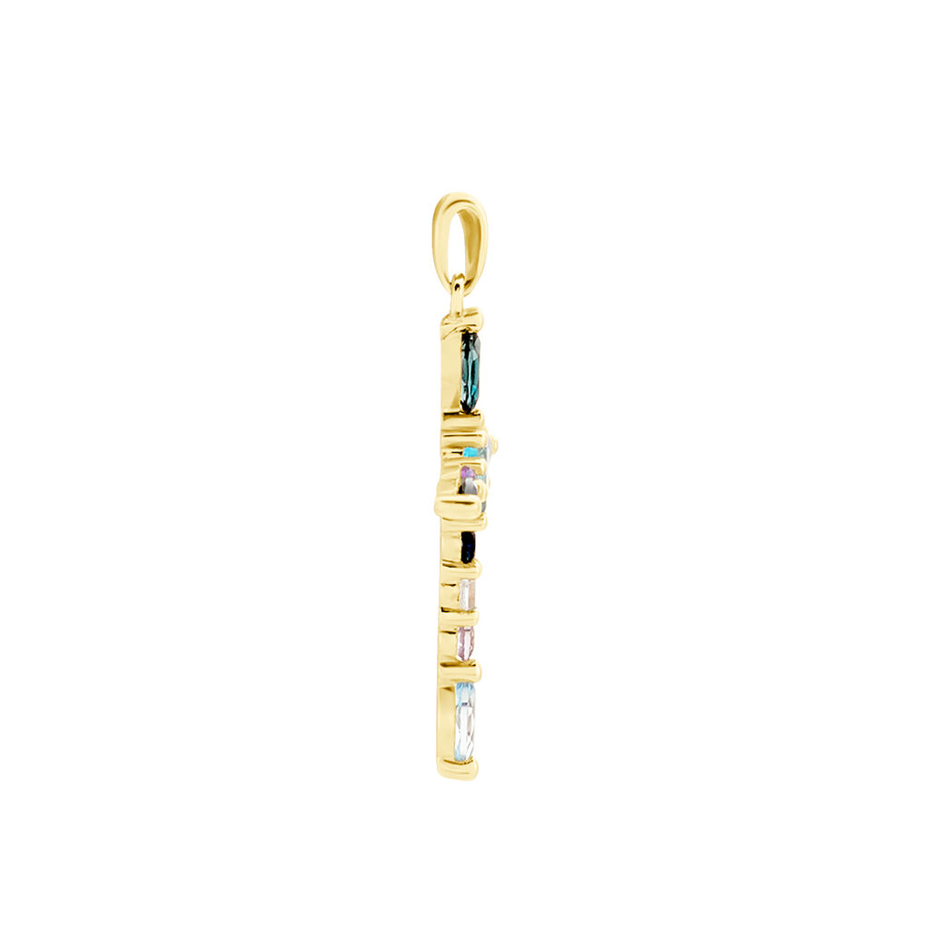 Pendentif Iris Or Jaune Topaze Améthyste - Pendentifs Femme | Histoire d’Or