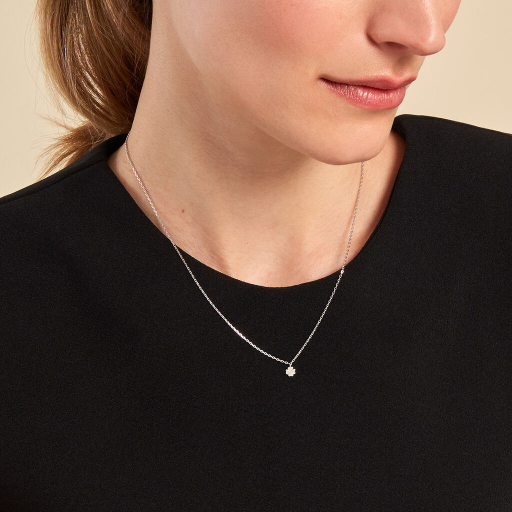 Collier Mayane Argent Blanc - Colliers fantaisie Femme | Histoire d’Or
